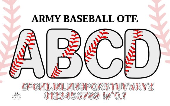 Army Baseball Font: A Home Run for Sports Design