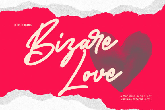 Bizare Love Monoline Script Font: Your Next Creative Asset