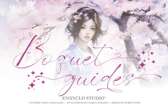 Bouquet Guides Font: Crafting Romantic Visual Narratives