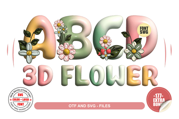 Bringing Your Designs to Life with 3D Flower Font