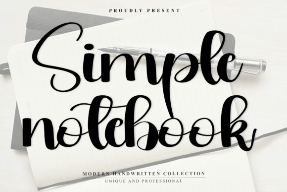 Capture Authentic Style with Simple Notebook Font