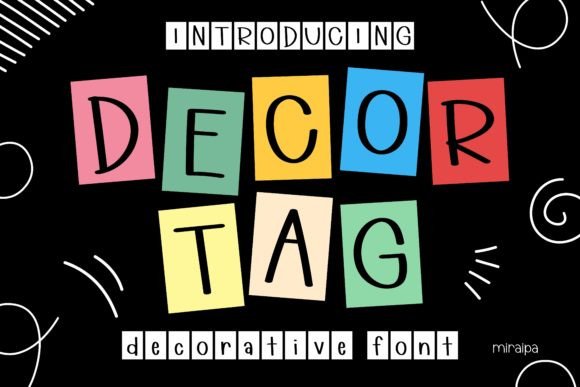 Decor Tag Font: Your New Favorite for Friendly, Creative Projects