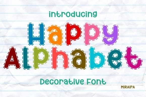 Happy Alphabet Font: A Friendly Face for Your Creative Projects
