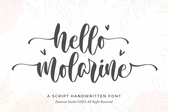 Hello Molarine Font: A Touch of Elegance for Your Designs