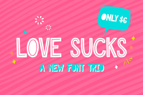 Love Sucks Font Trio: A Modern Toolkit for Bold Design