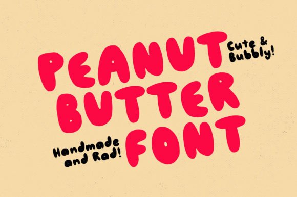 Peanut Butter Font: A Joyful Touch for Creative Projects