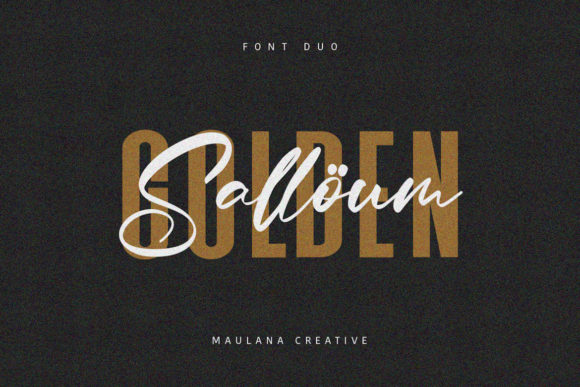 Salloum Golden Font Duo: Perfect for Modern Branding
