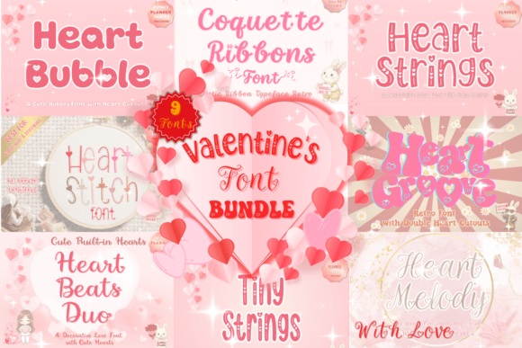 Unleash Romance with the Ultimate Valentines Font Bundle